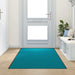 Covoraș de intrare Cyan și Negru 120 x 300 cm Poliamidă și PVC - WALTI WALTI