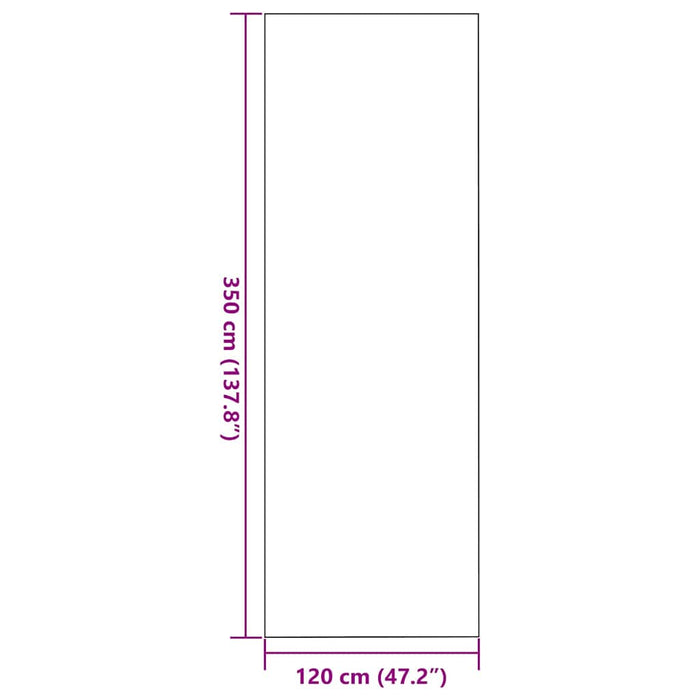 Covoraș de intrare Altele Antracit și negru 120 x 350 cm - WALTI WALTI