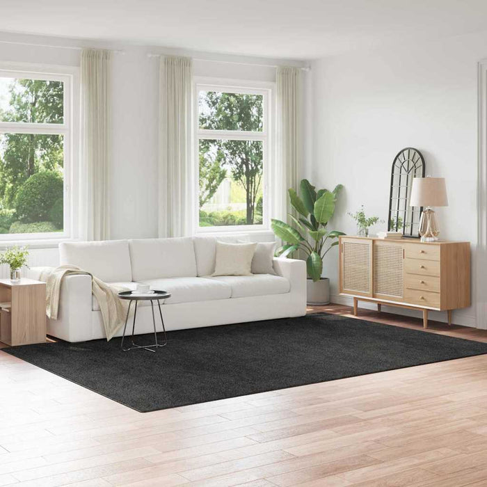 Covor Shaggy Antiderapant Gri închis 240 x 340 cm PP WALTI