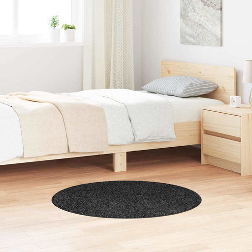 Covor Shaggy Antiderapant Gri închis 90 x 90 cm PP - WALTI WALTI
