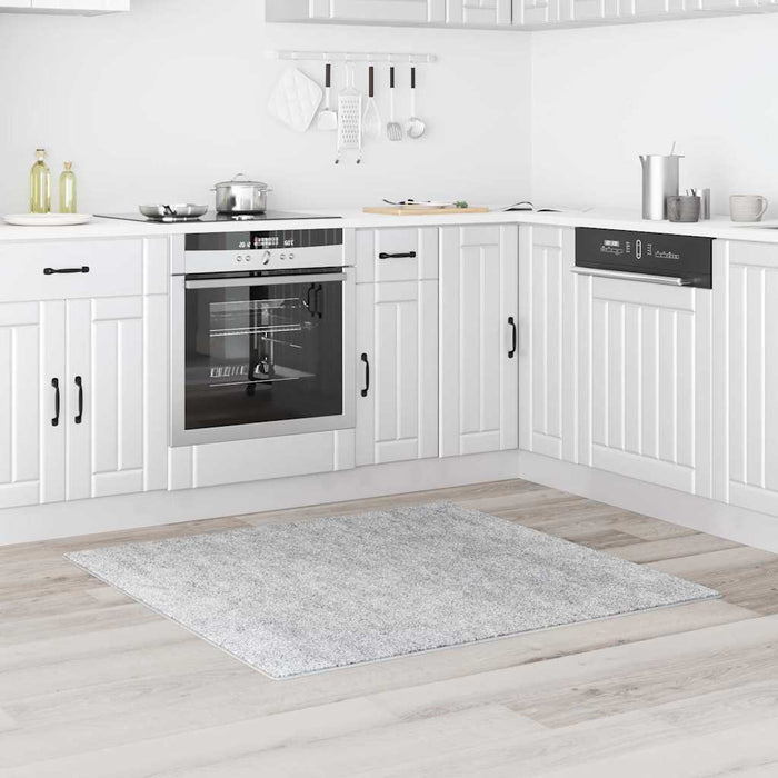 Covor Shaggy Antiderapant Gri 120 x 120 cm PP WALTI