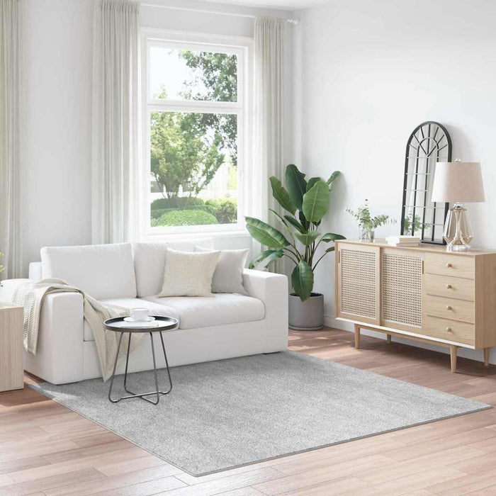 Covor Shaggy Antiderapant Gri 200 x 200 cm PP - WALTI WALTI