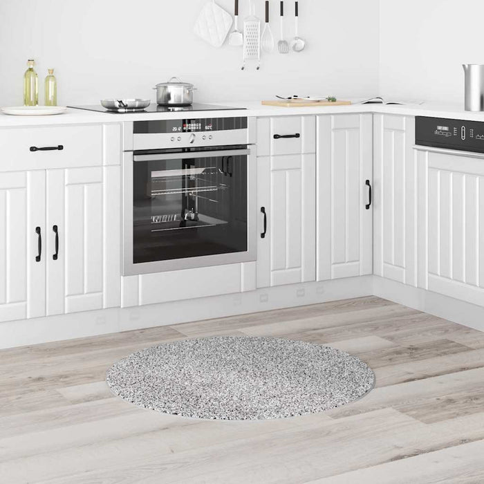Covor Shaggy Antiderapant Gri 90 x 90 cm PP - WALTI WALTI