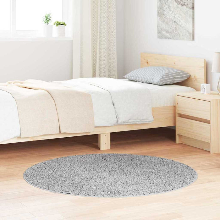 Covor Shaggy Antiderapant Gri 120 x 120 cm PP - WALTI WALTI