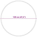 Covor Shaggy Antiderapant Gri 120 x 120 cm PP - WALTI WALTI