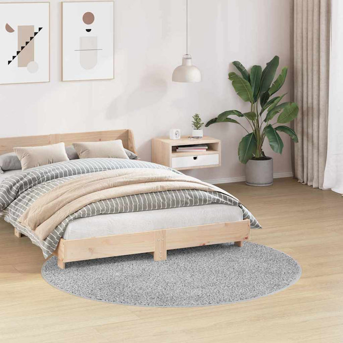 Covor Shaggy Antiderapant Gri 160 x 160 cm PP - WALTI WALTI