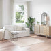 Covor Shaggy Antiderapant Crem 160 x 160 cm PP - WALTI WALTI