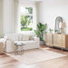 Covor Shaggy Antiderapant Crem 200 x 200 cm PP - WALTI WALTI