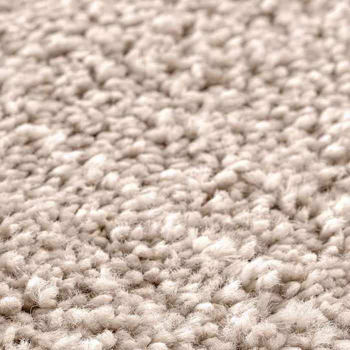 Covor Shaggy Antiderapant Crem 120 x 120 cm PP - WALTI WALTI