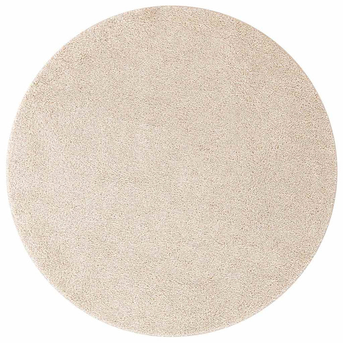 Covor Shaggy Antiderapant Crem 160 x 160 cm PP - WALTI WALTI