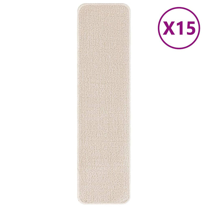 Tălpici Antiderapante pentru Trepte 15 pcs Crem 75 x 20 cm PP WALTI
