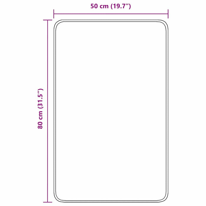 Covoare de baie anti-derapante albastru 50 x 80 cm PP - WALTI WALTI