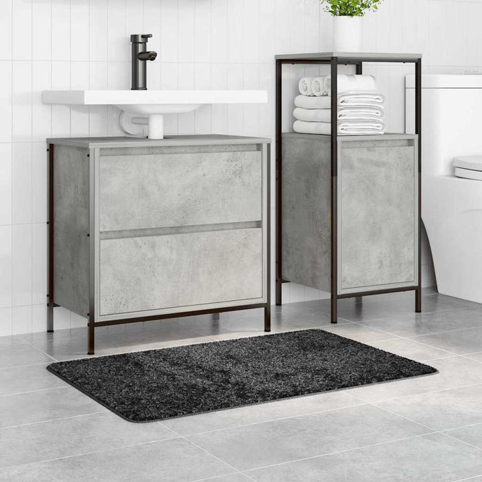 Covoare de baie anti-derapante Gri închis 60 x 90 cm PP WALTI