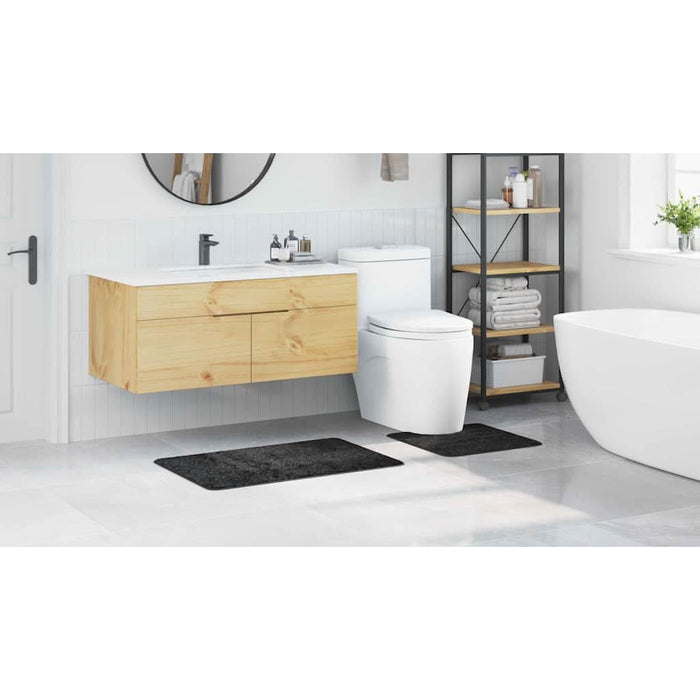Set de mochete anti-derapante pentru baie 2 pcs Gri închis PP - WALTI WALTI