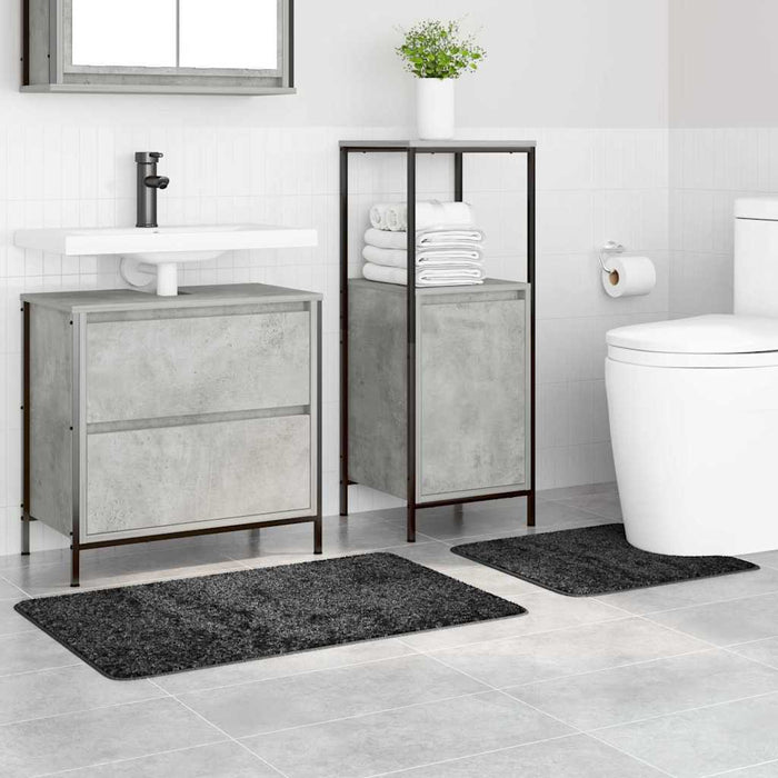 Set de mochete anti-derapante pentru baie 2 pcs Gri închis PP - WALTI WALTI