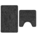Set de mochete anti-derapante pentru baie 2 pcs Gri închis PP - WALTI WALTI