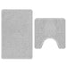 Set de mochete anti-derapante pentru baie 2 pcs Gri PP - WALTI WALTI