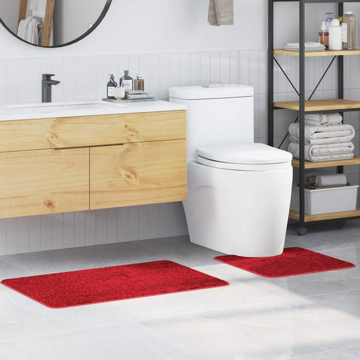 Set de mochete anti-derapante pentru baie 2 pcs Roșu PP - WALTI WALTI