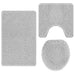 Set de mochete anti-derapante pentru baie 3 pcs Gri PP - WALTI WALTI