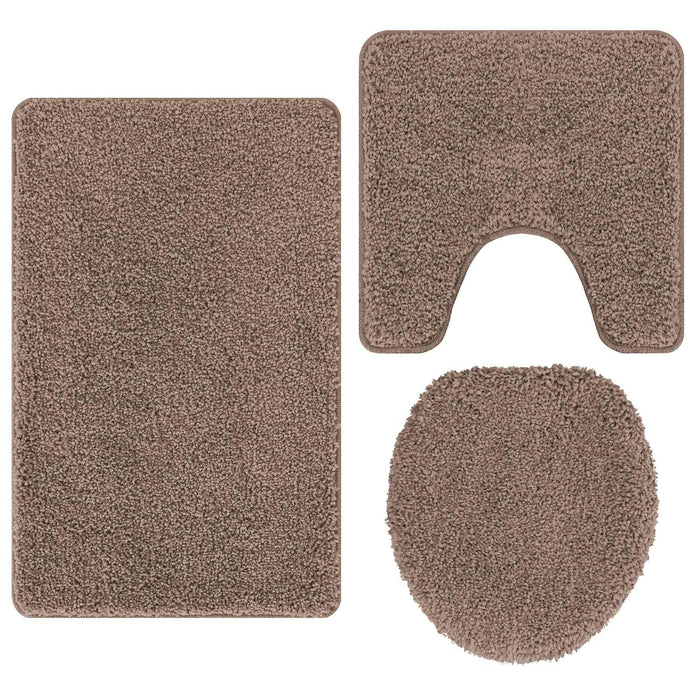 Set de mochete anti-derapante pentru baie 3 pcs Maro PP - WALTI WALTI