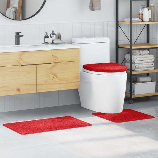 Set de mochete anti-derapante pentru baie 3 pcs Roșu PP - WALTI WALTI