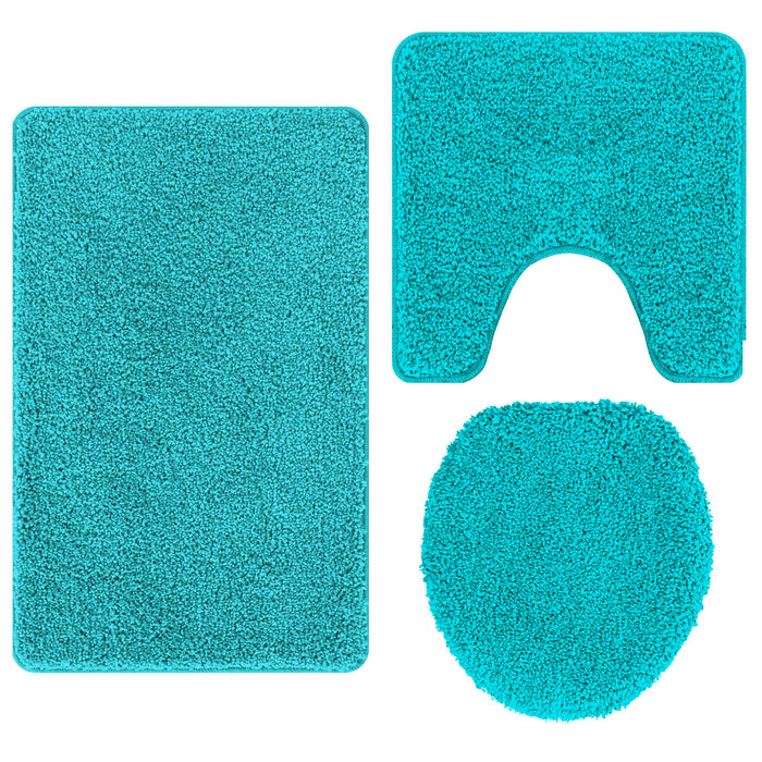 Set de mochete anti-derapante pentru baie 3 pcs Turcoaz PP WALTI
