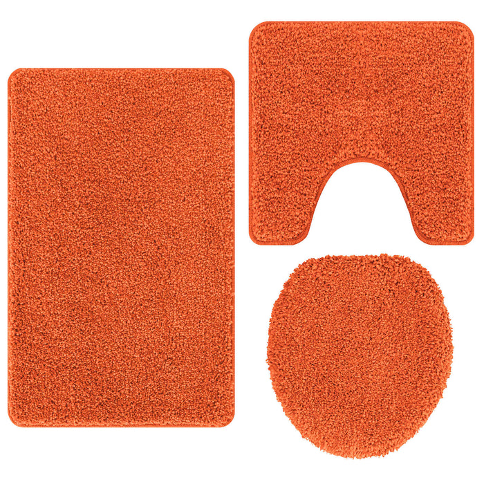 Set de mochete anti-derapante pentru baie 3 pcs Portocaliu PP - WALTI WALTI