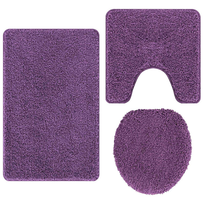 Set de mochete anti-derapante pentru baie 3 pcs Violet PP WALTI