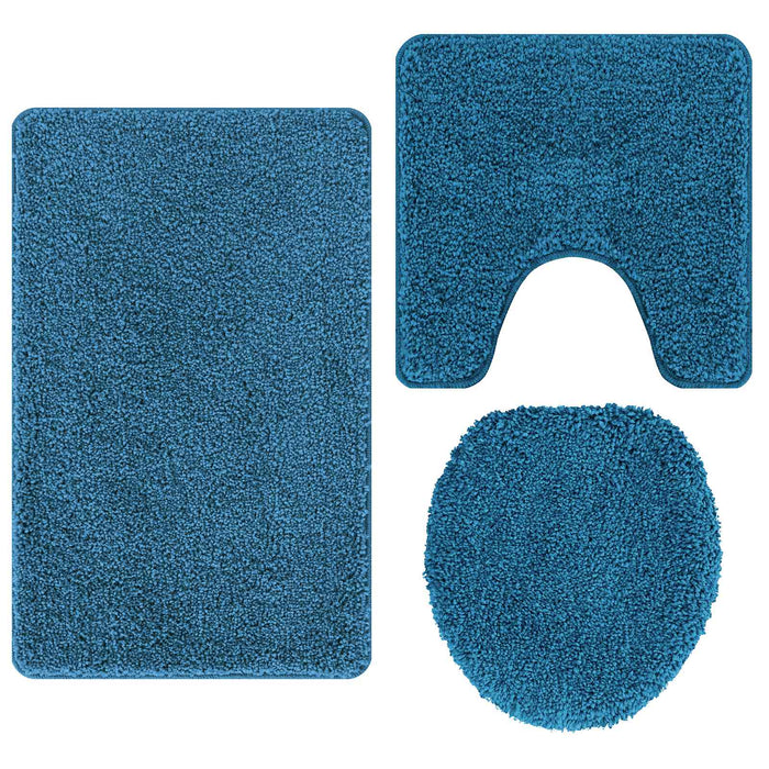Set de mochete anti-derapante pentru baie 3 pcs albastru PP WALTI