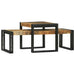Masă de cafea 2 pcs Maro 48 x 40 x 40 cm Lemn masiv de mango - WALTI WALTI