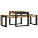 Masă de cafea 2 pcs Maro 48 x 40 x 40 cm Lemn masiv de mango - WALTI WALTI