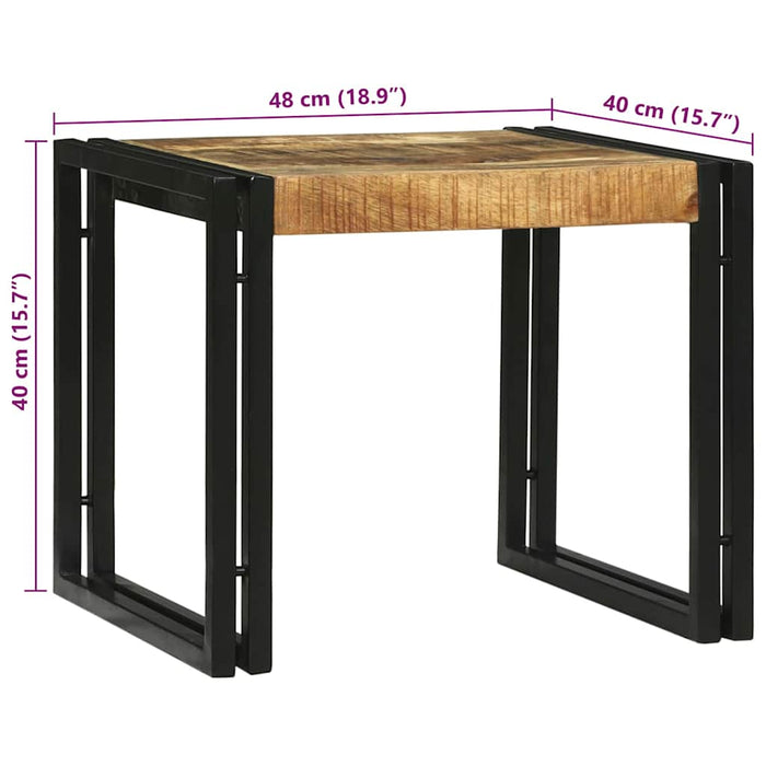 Masă de cafea 2 pcs Maro 48 x 40 x 40 cm Lemn masiv de mango - WALTI WALTI