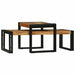 Masă de cafea 2 pcs Maro 48 x 40 x 40 cm lemn masiv de acacia - WALTI WALTI
