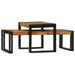 Masă de cafea 2 pcs Maro 48 x 40 x 40 cm lemn masiv de acacia - WALTI WALTI