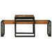 Masă de cafea 2 pcs Maro 48 x 40 x 40 cm lemn masiv de acacia - WALTI WALTI