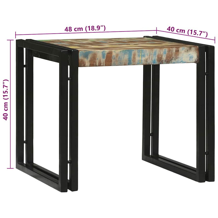 Masă de cafea 2 pcs Multicolour Lemn masiv reciclat - WALTI WALTI