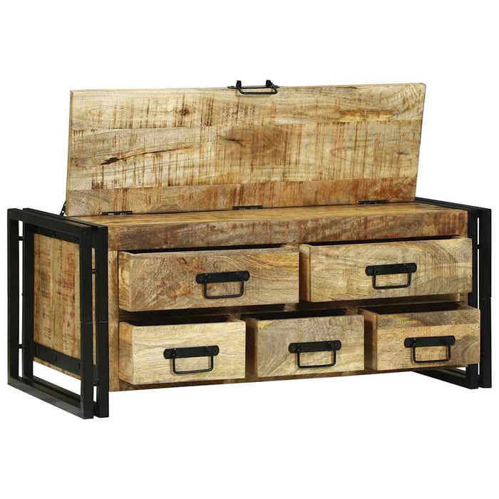 Masă de cafea Maro 90 x 50 x 38 cm Lemn de mango solid WALTI