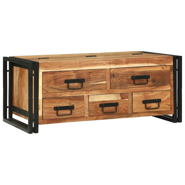 Masă de cafea Maro 90 x 50 x 38 cm lemn masiv de acacia - WALTI WALTI