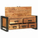 Masă de cafea Maro 90 x 50 x 38 cm lemn masiv de acacia - WALTI WALTI