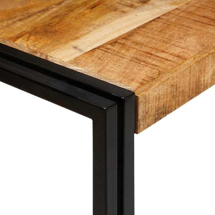 Masa de cuibărit 3 pcs Lemn solid de mango aspru și metal - WALTI WALTI