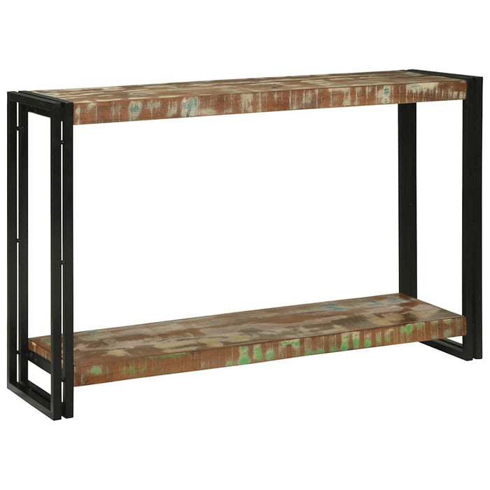 Masă de consolă cu raft 120 x 33 x 75 cm Lemn recuperat masiv - WALTI WALTI