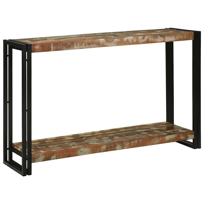 Masă de consolă cu raft 120 x 33 x 75 cm Lemn recuperat masiv - WALTI WALTI
