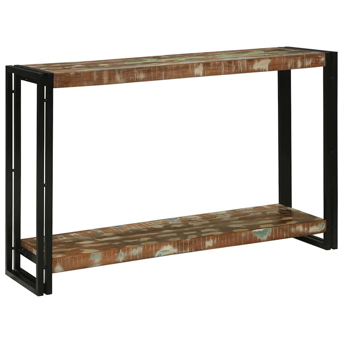 Masă de consolă cu raft 120 x 33 x 75 cm Lemn recuperat masiv - WALTI WALTI