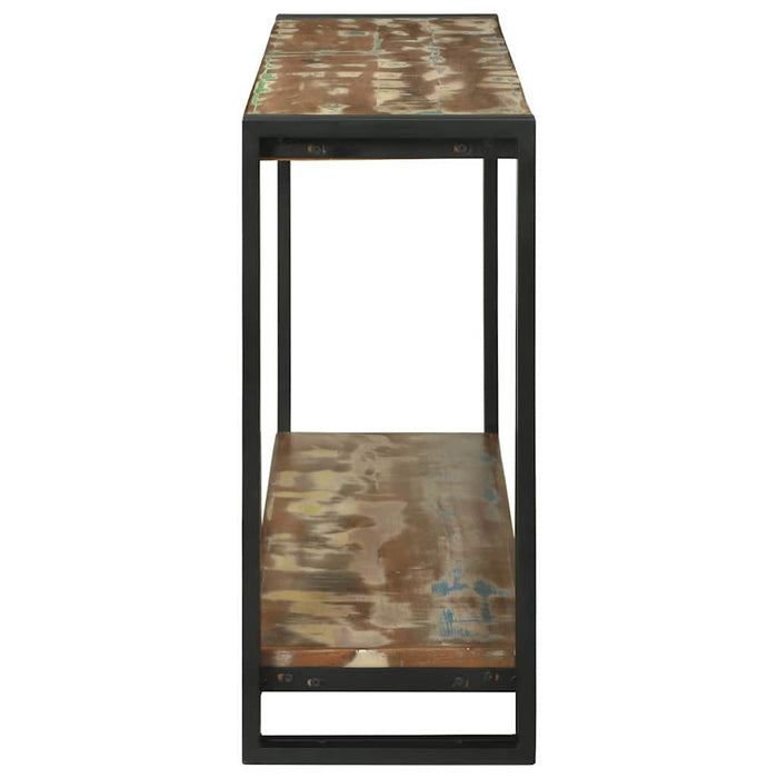 Masă de consolă cu raft 120 x 33 x 75 cm Lemn recuperat masiv - WALTI WALTI