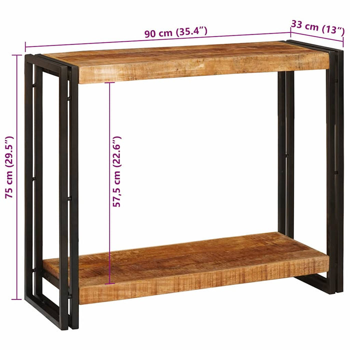Masă de consolă Maro 90 x 33 x 75 cm Lemn de mango solid - WALTI WALTI