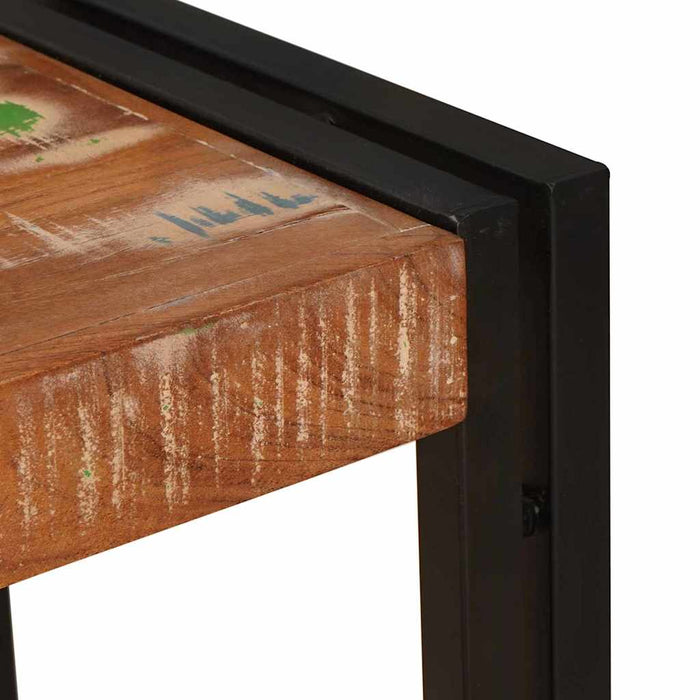 Masă de consolă cu raft 90 x 33 x 75 cm Lemn recuperat masiv - WALTI WALTI
