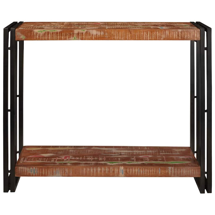 Masă de consolă cu raft 90 x 33 x 75 cm Lemn recuperat masiv - WALTI WALTI