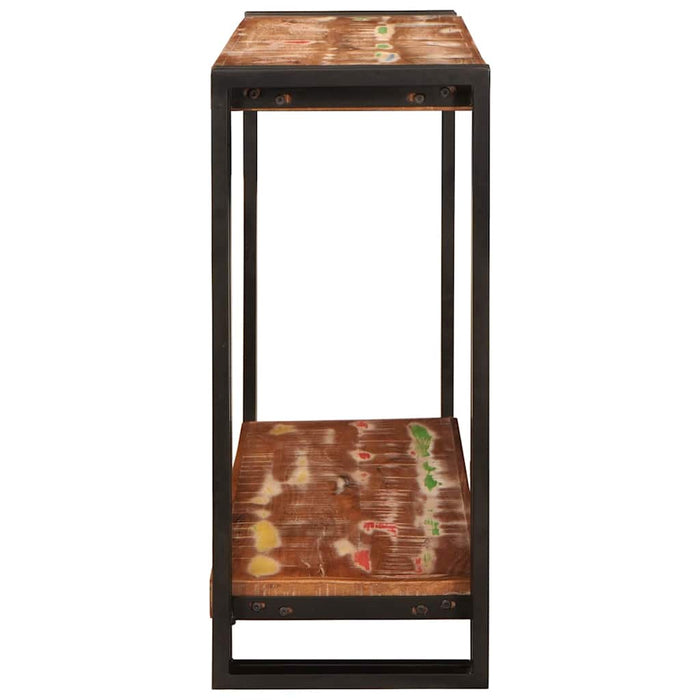 Masă de consolă cu raft 90 x 33 x 75 cm Lemn recuperat masiv - WALTI WALTI