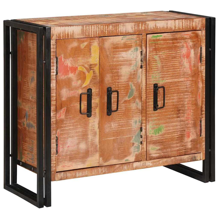 Mese cu uși Maro 80 x 33 x 70 cm Lemn masiv recuperat și metal - WALTI WALTI