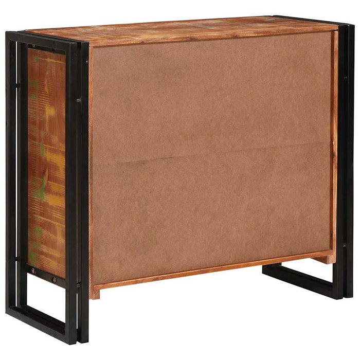 Mese cu uși Maro 80 x 33 x 70 cm Lemn masiv recuperat și metal - WALTI WALTI